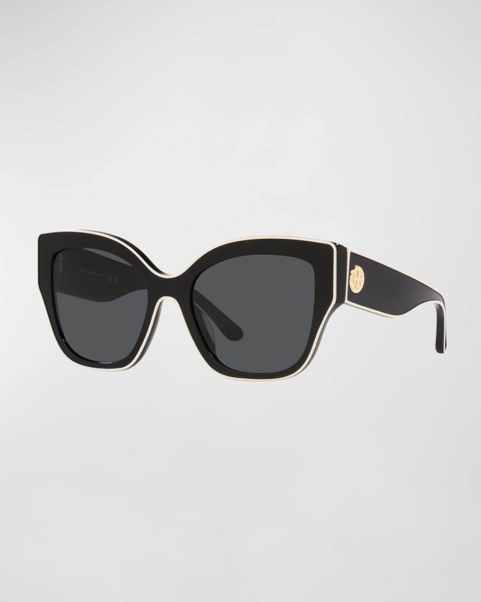 Contrasting Acetate Butterfly Sunglasses