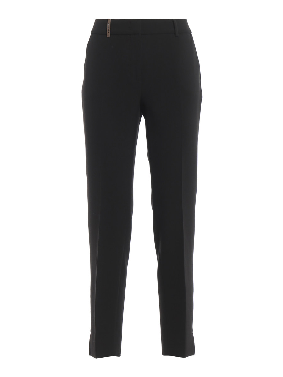 Peserico Pantalons Décontractés - Noir