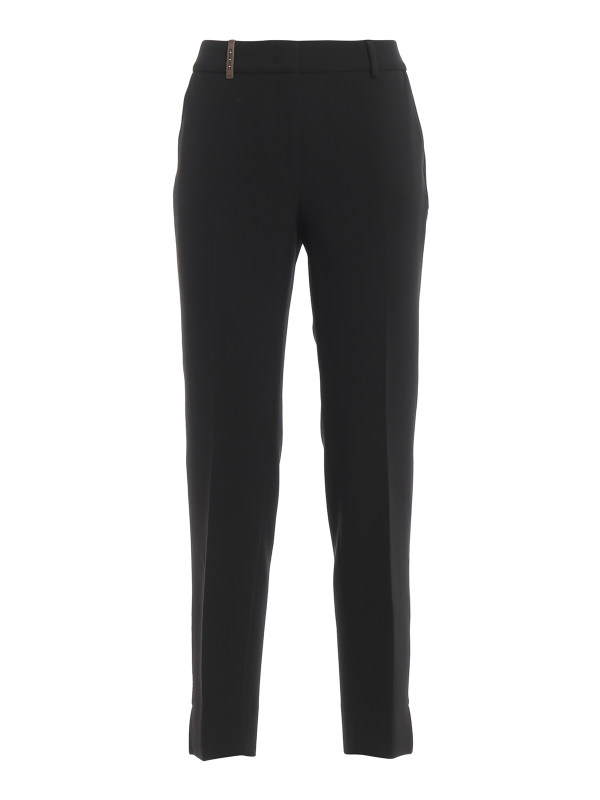 Peserico Pantalons Décontractés - Noir