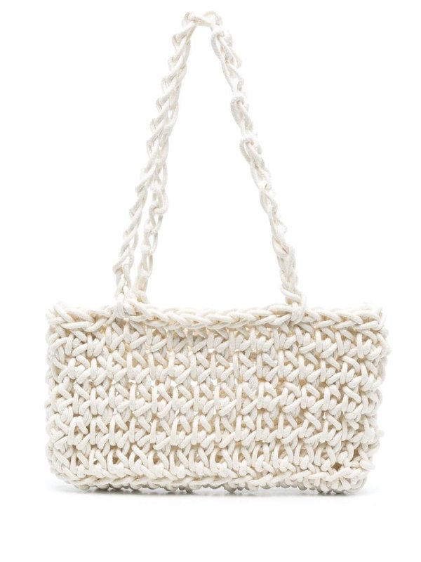knitted shoulder bag