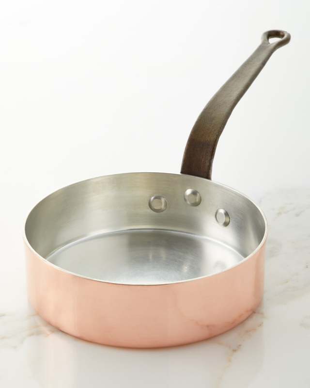 Solid Copper Tin-Lined Saute Pan