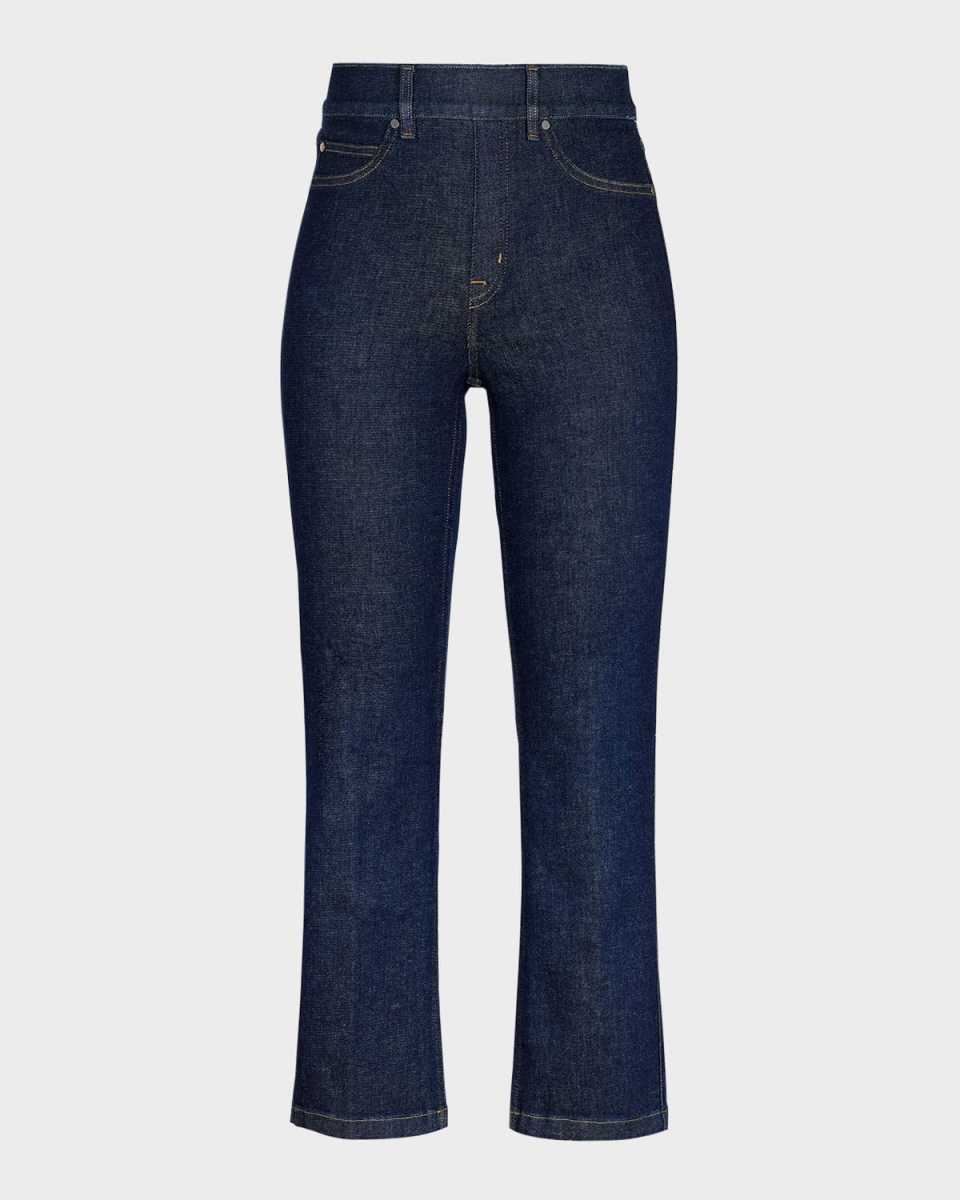 Cropped Kick Flare Denim Jeans