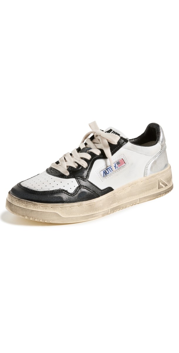 Autry Super Vintage Low Sneakers 35 White/Black/Silver