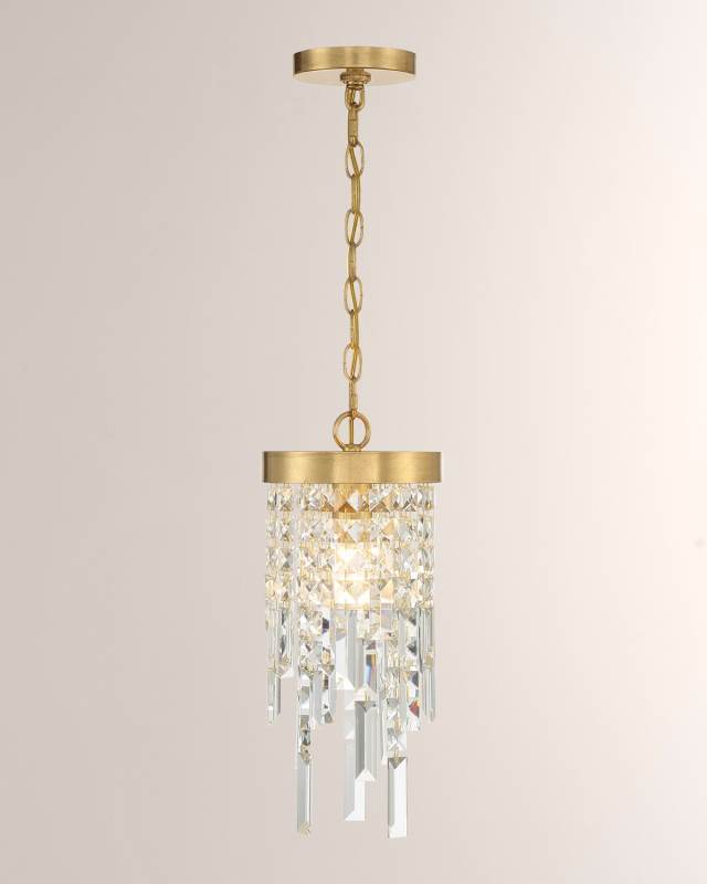 Winfield 1-Light Antiqued Gold Pendant