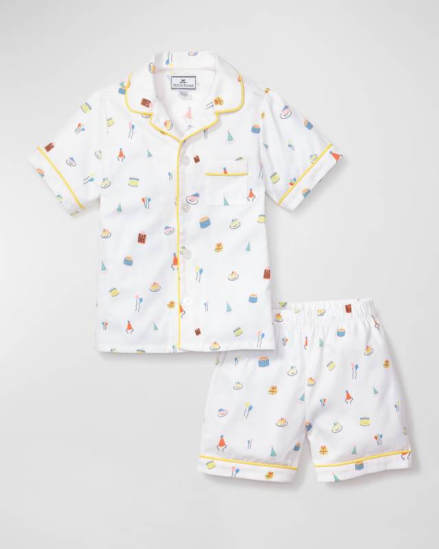 Kid's Birthday Wishes Classic Two-Piece Pajama Set, Size 6M-14