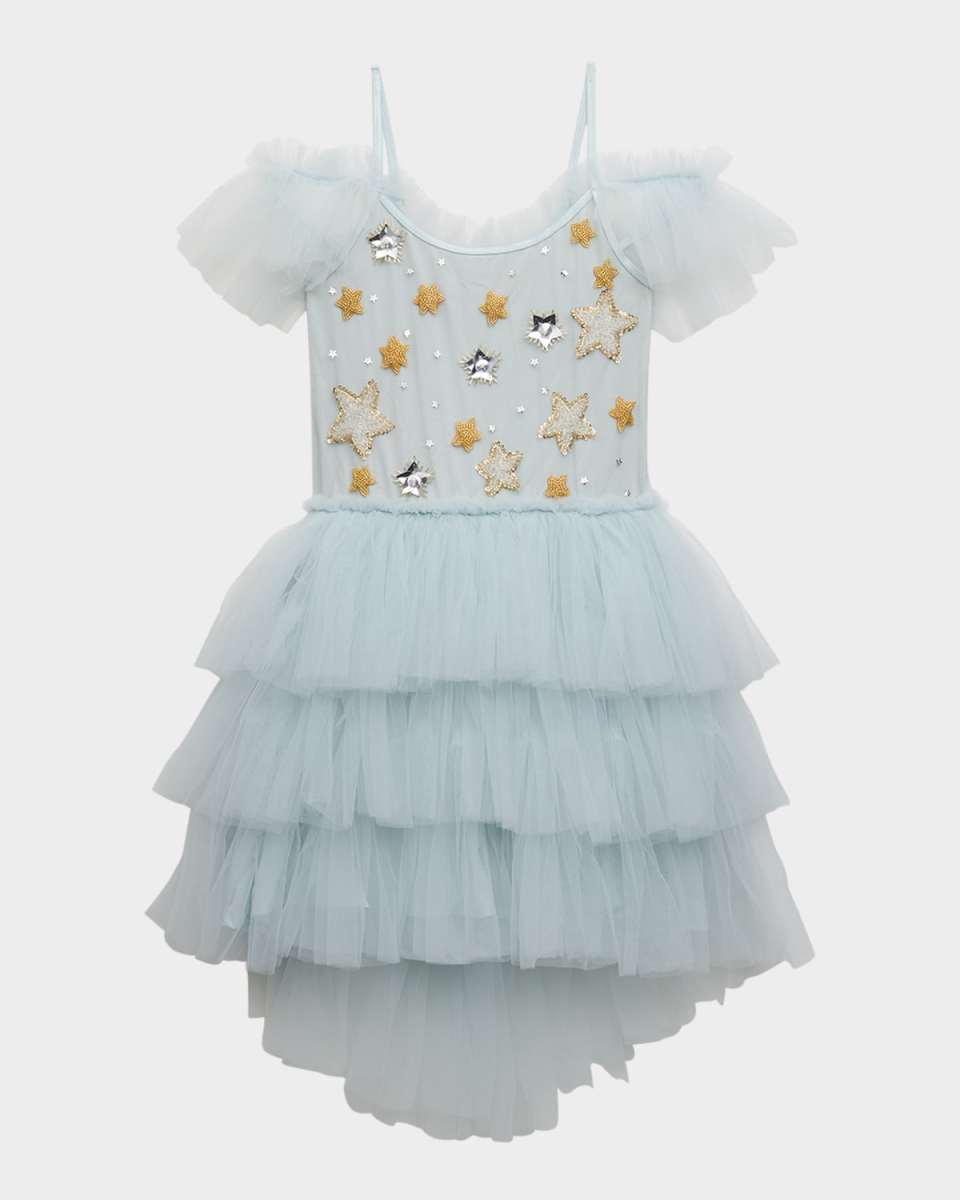 Girl's Starry Delight Embellished Tutu Dress, Size 2