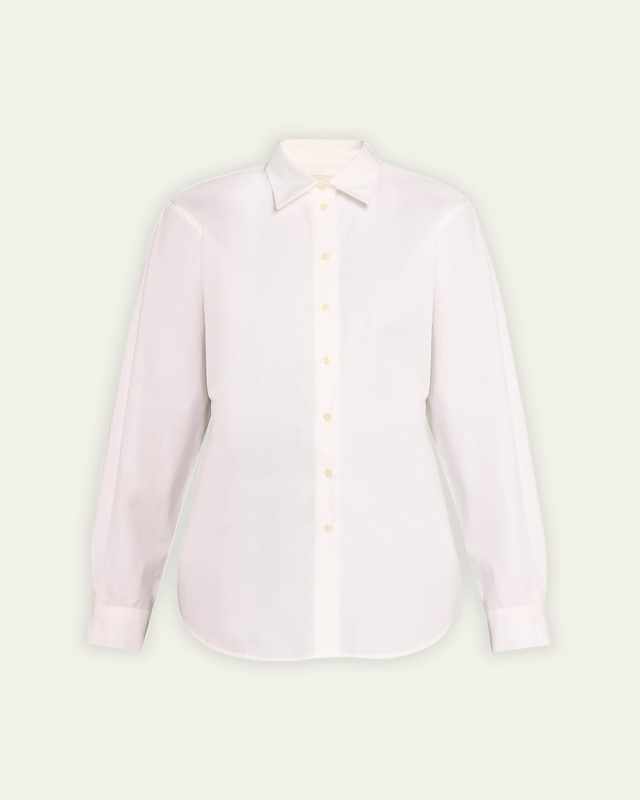 Long-Sleeve Shaped Poplin Shirt