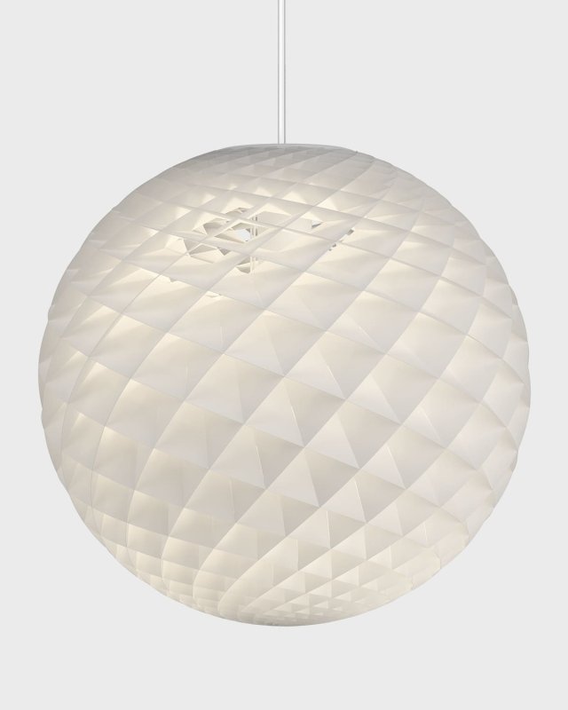 Patera White Pendant Light, 34"