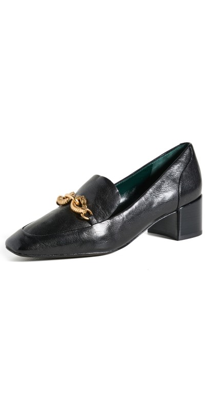 Tory Burch Jessa Heeled Loafers 45mm Perfect Black