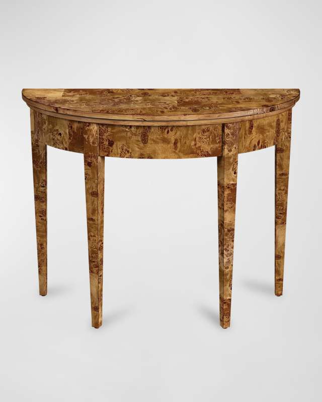 Halina Burlwood Console Table