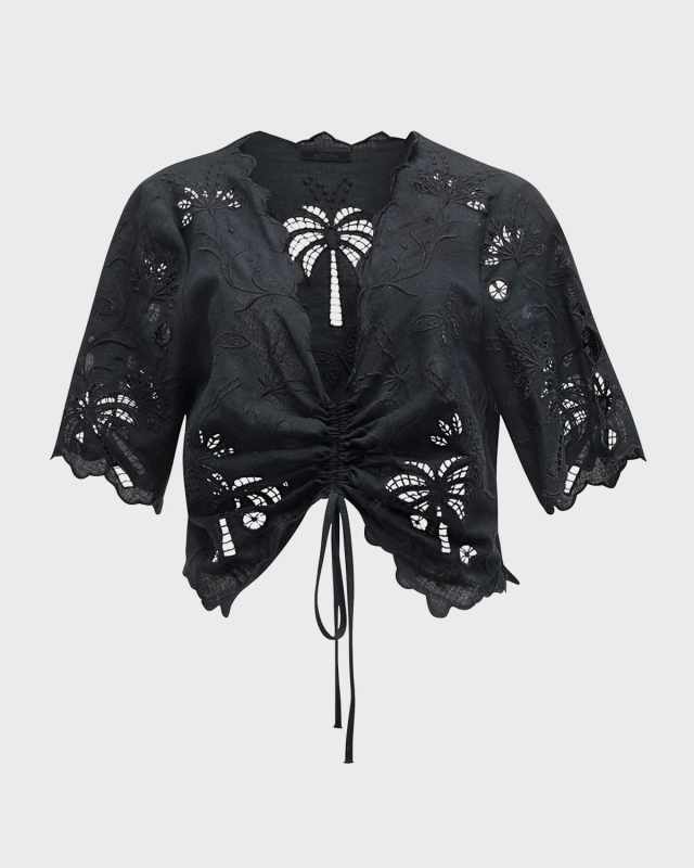 The Social Butterfly Embroidered Top