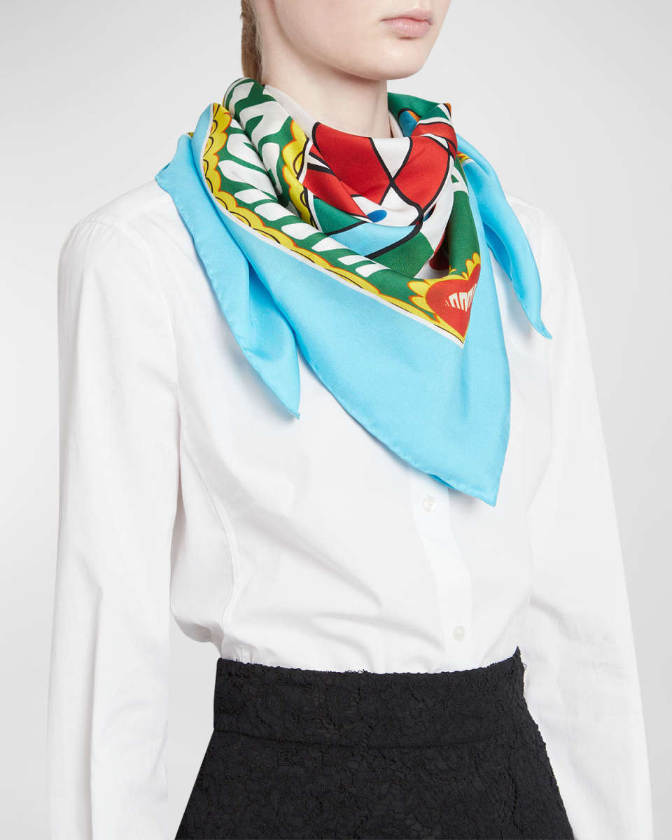 Graphic Silk Foulard