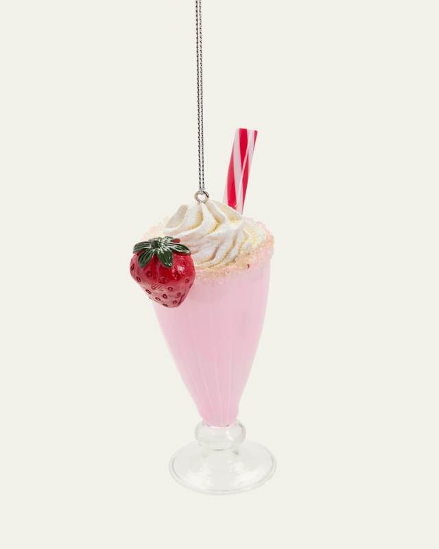 Strawberry Milkshake Ornament