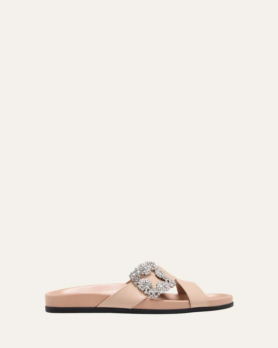 Chilanghi Crystal-Buckle Comfort Sandals