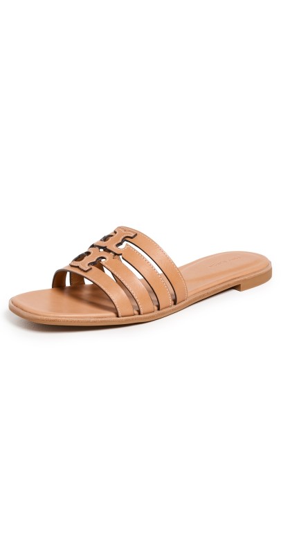 Tory Burch Ines Cage Slides Camello / Camello