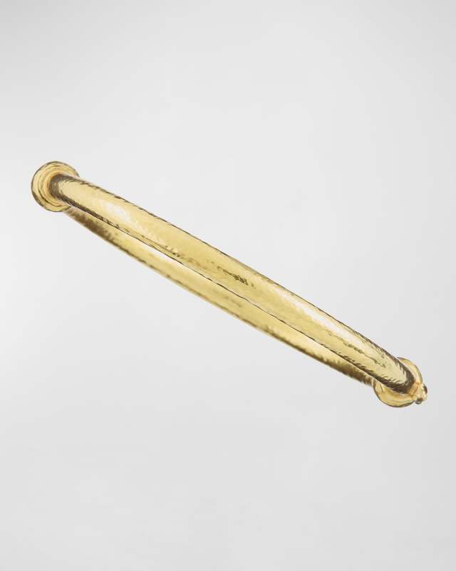 19K Gold Heavy Wire Bangle Bracelet
