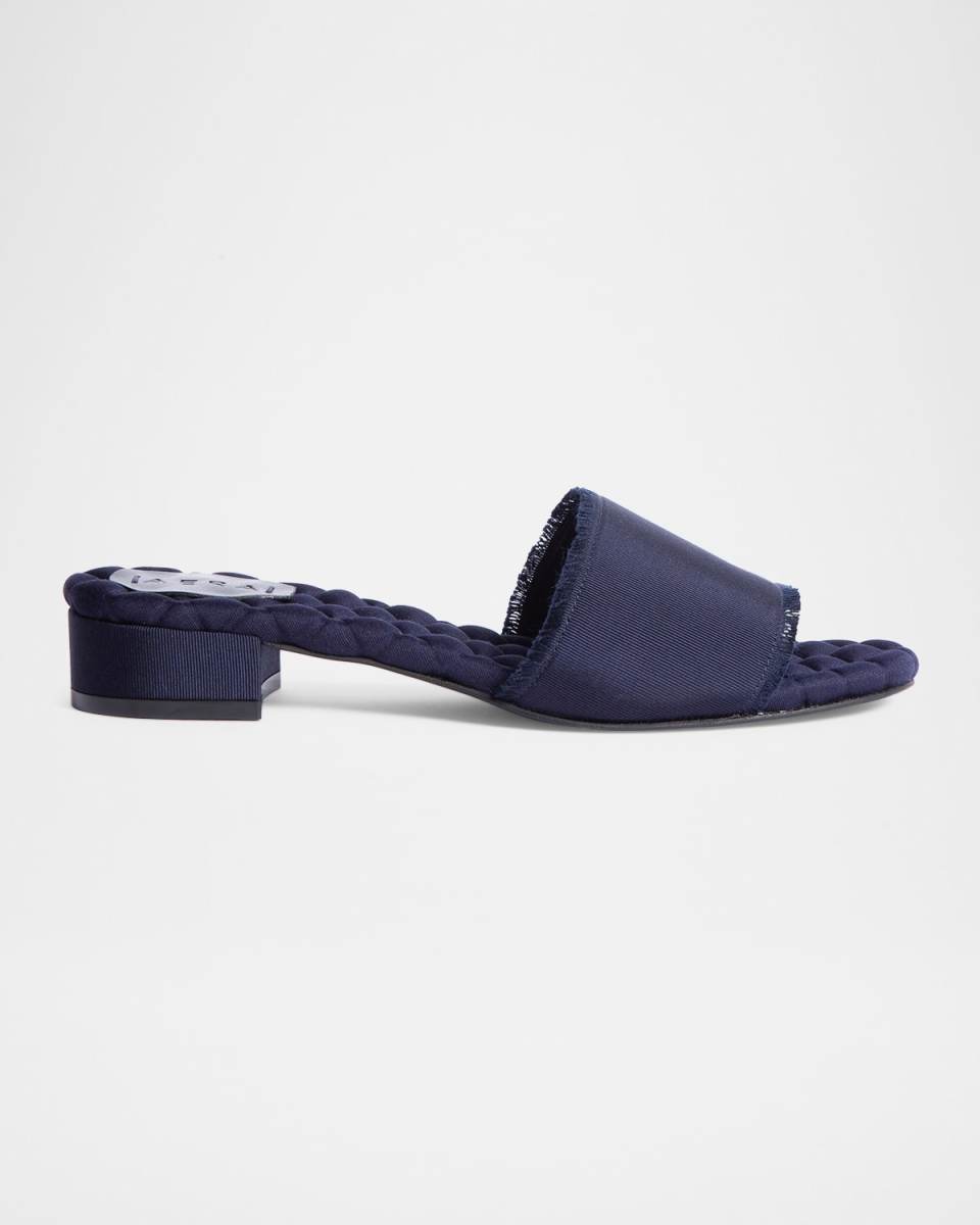 Giorgia Grosgrain Kitten Mule Sandals