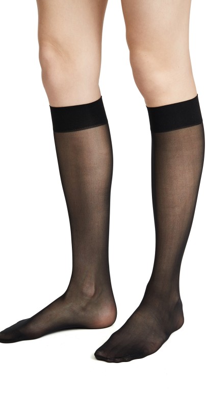 Wolford Individual 10 Knee Hi Black