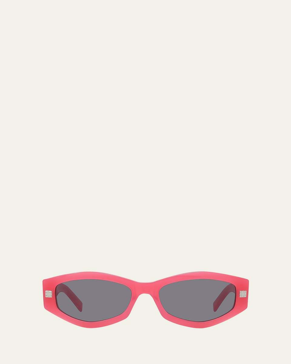 GV Day Geometric Acetate Oval Sunglasses