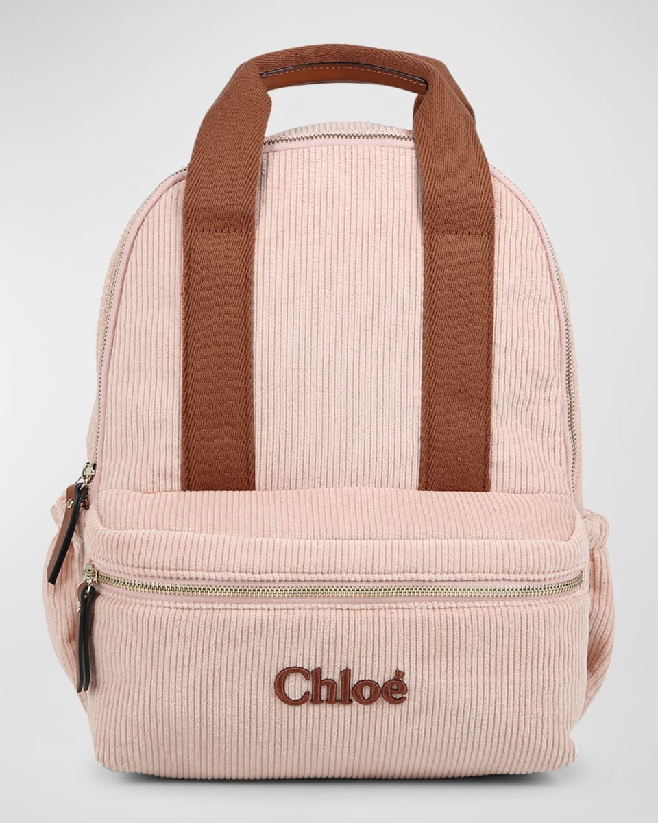 Kid's Grosgrain Corduroy Backpack