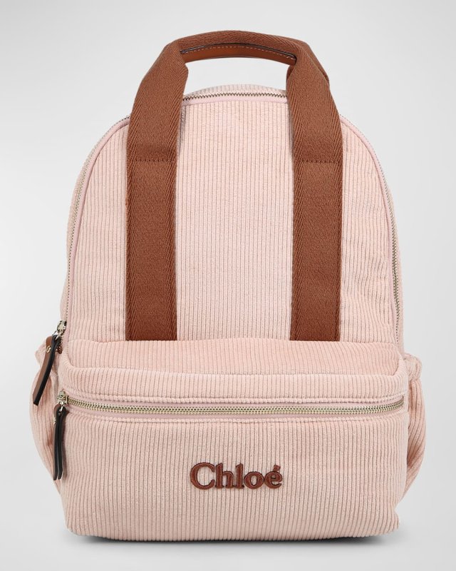 Kid's Grosgrain Corduroy Backpack