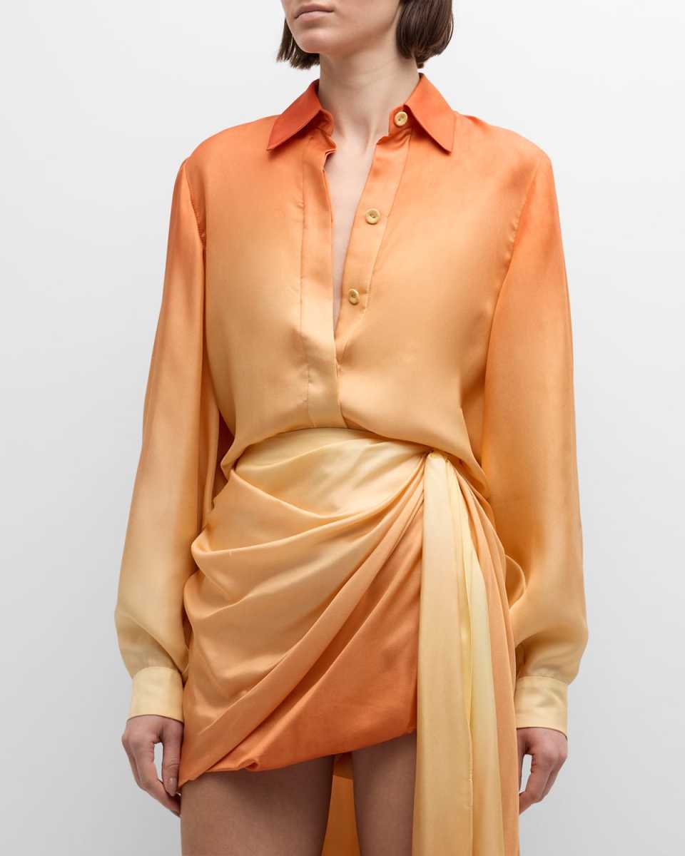 Tranquility Silk Scarf Shirt