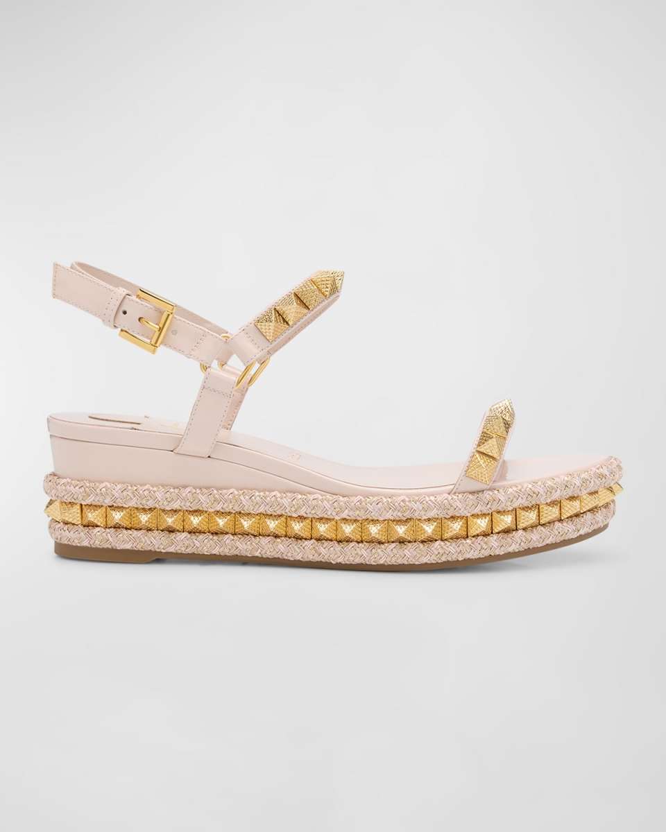 Pyraclou Patent Spike Wedge Sandals