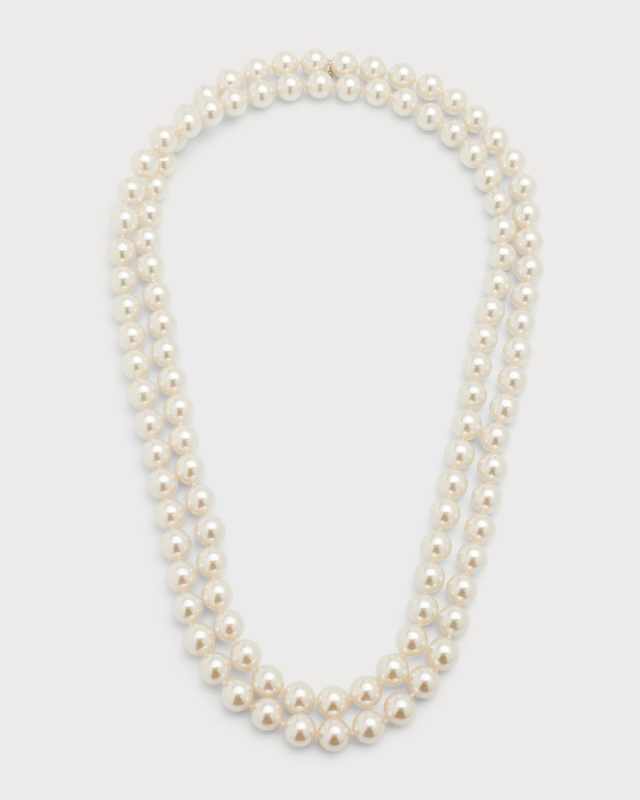 Jour Pearl-Strand Necklace, 48"L