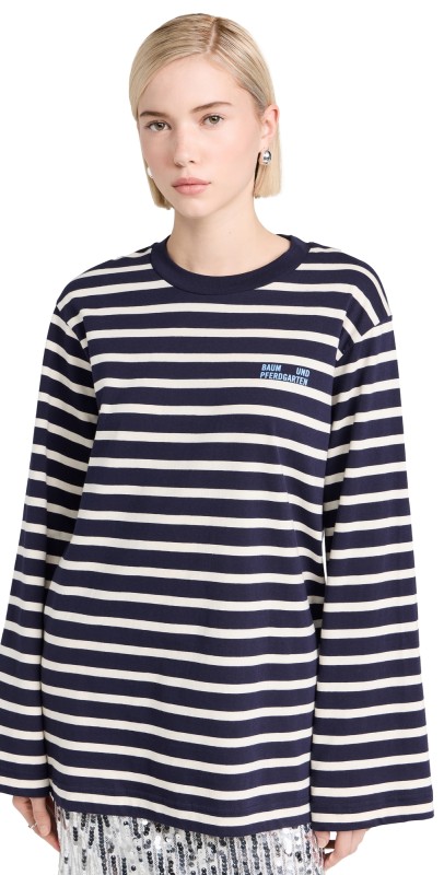 BAUM UND PFERDGARTEN Jeevana Tee Blue Sailor Stripe