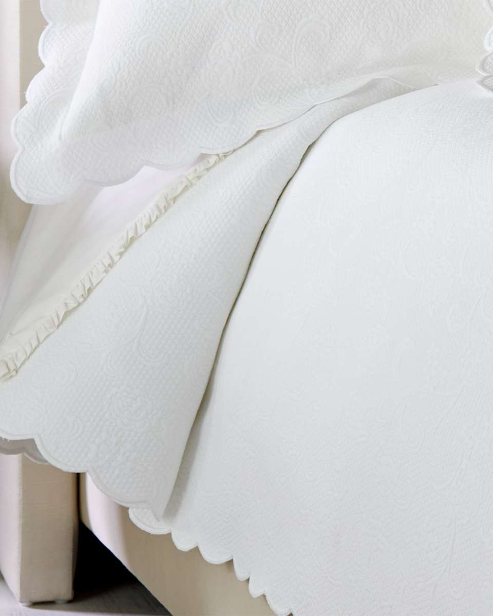 Alice Twin Floral Matelasse Coverlet