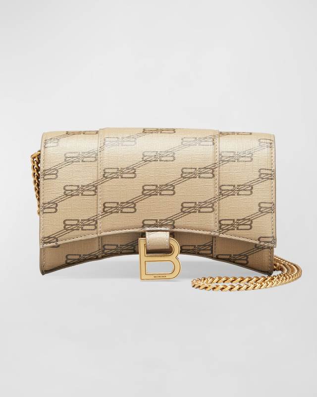 Hourglass Monogram Wallet on Chain
