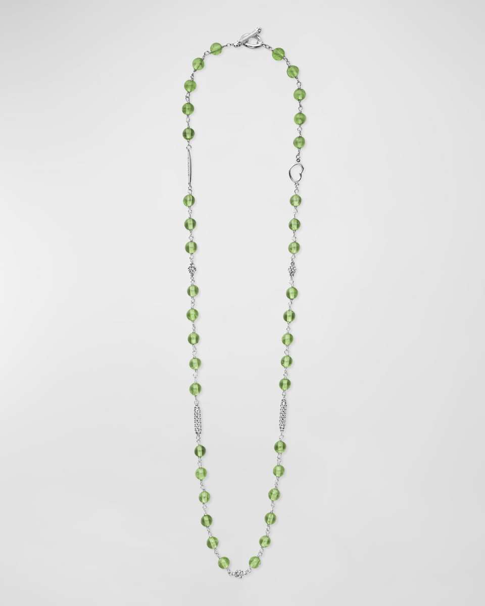 Caviar Icon 5-Station Necklace in Sterling Silver