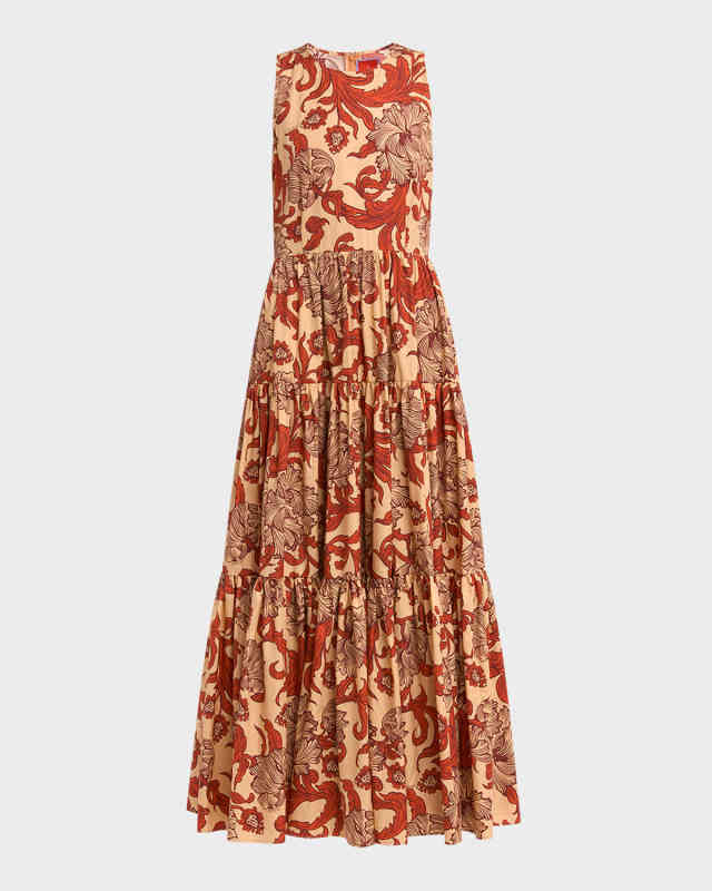 Sleeveless Tiered Maxi Dress
