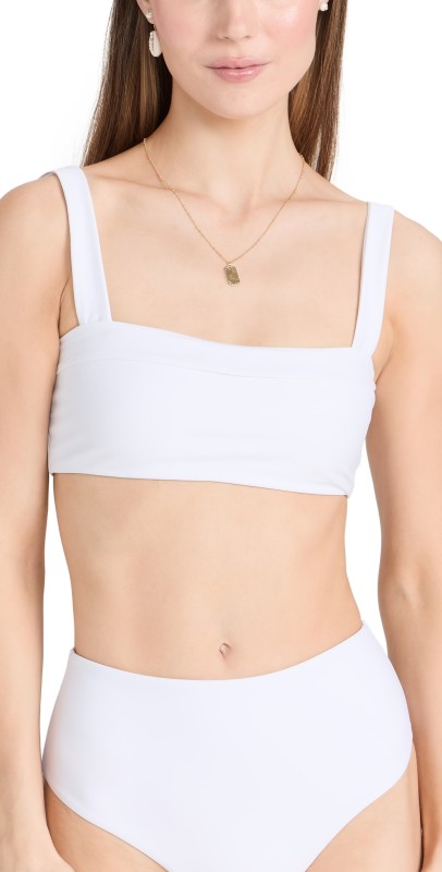 JADE Swim Coast Bikini Top White