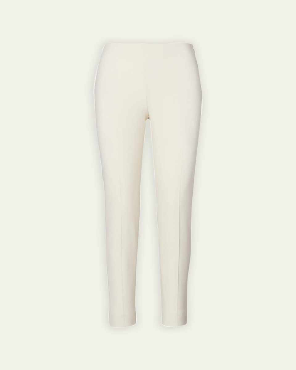 Annie Straight-Leg Stretch-Wool Pants