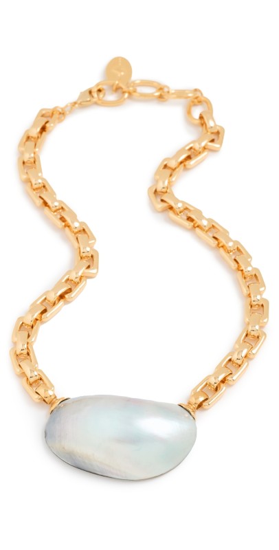 Chan Luu Martine Necklace Grey Pearl