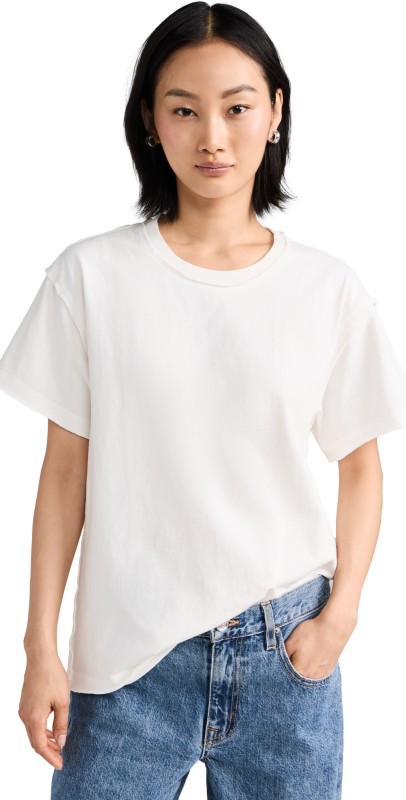 SLVRLAKE Re-Work Oversize Tee Natural White