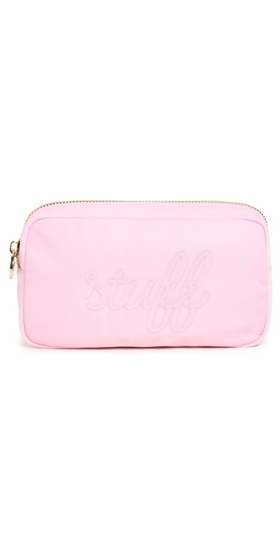 Stoney Clover Lane Stuff Embroidered Small Pouch Flamingo