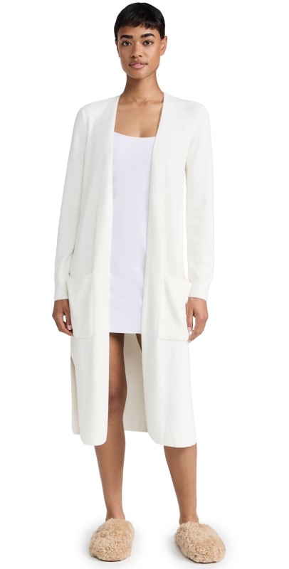 Barefoot Dreams Cozy Chic Ultra Lite Long Cardigan Carbon