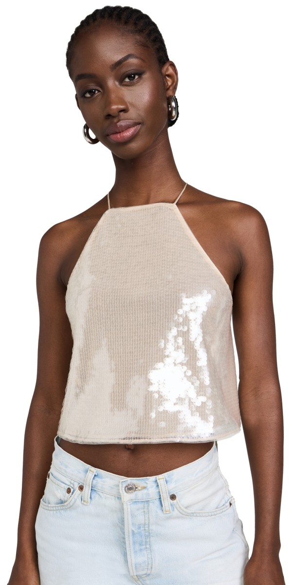 Retrofête Norma Sequin Top Cream