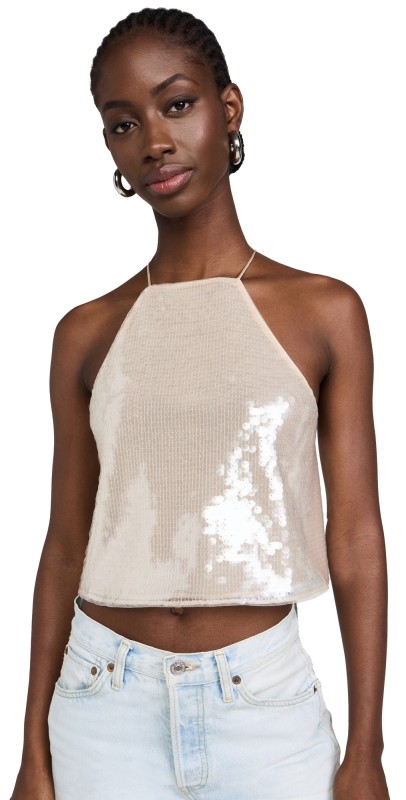 Retrofête Norma Sequin Top Cream