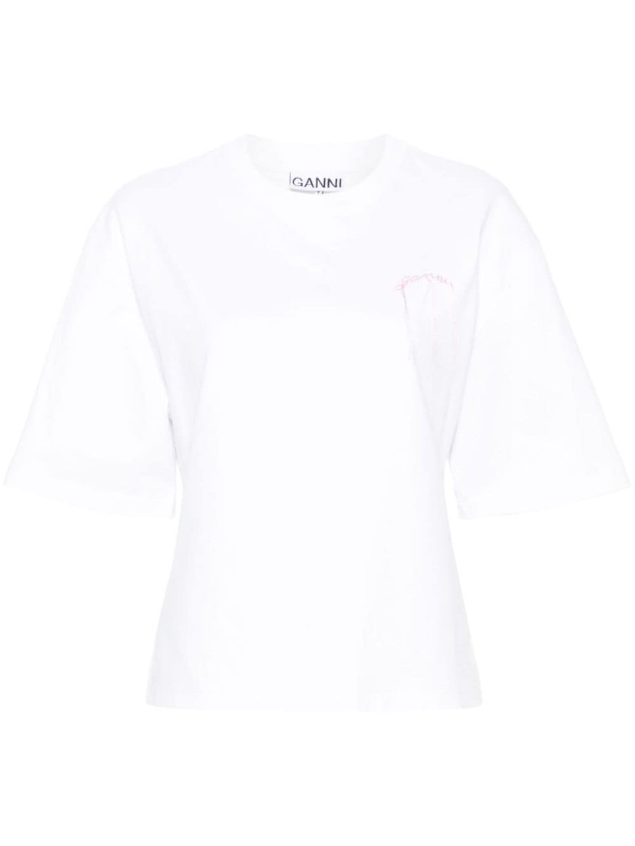 embroidered-logo T-shirt