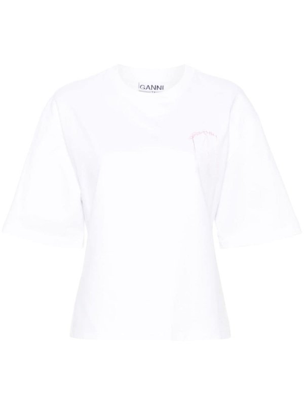 embroidered-logo T-shirt