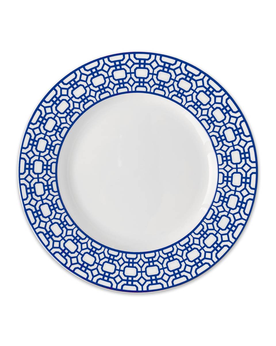 Newport Garden Gate Rimmed Dinner Plates, Set of 4