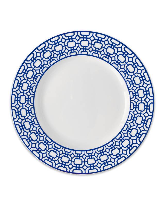 Newport Garden Gate Rimmed Dinner Plates, Set of 4