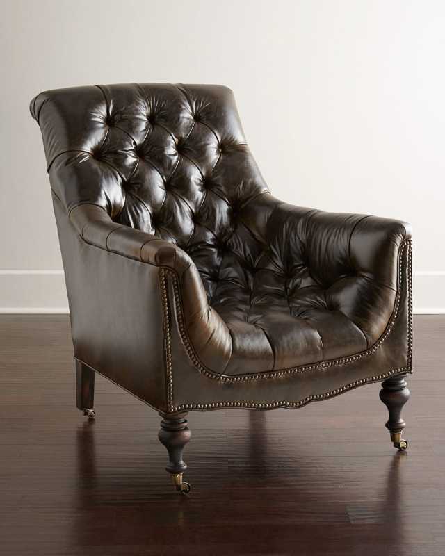 Tufted Moss Chair