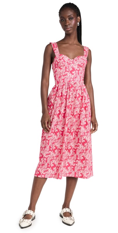 The Lulo Project Antoinette Dress Pink Lace