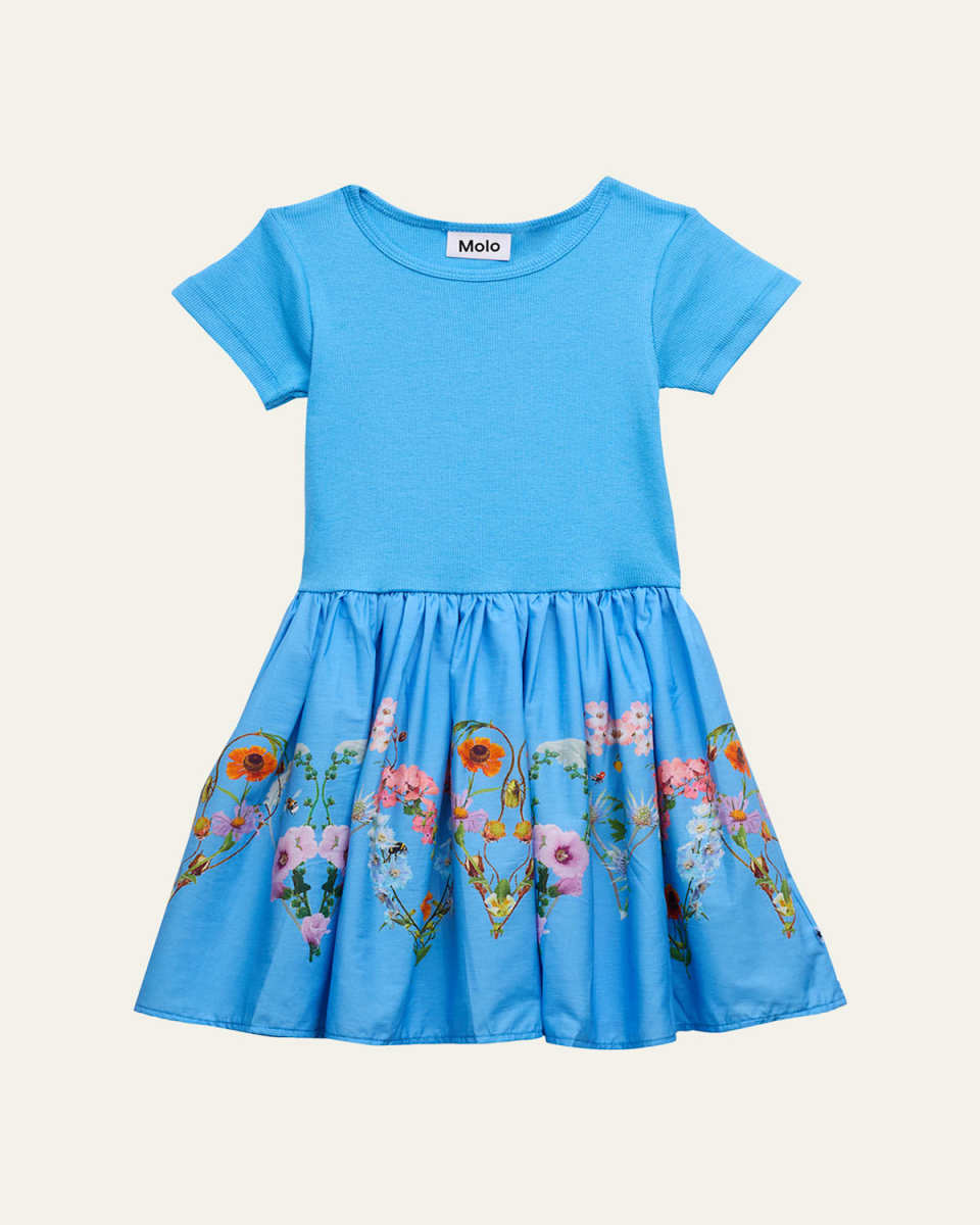 Girl's Carin Combo Dress, Size 6M-2
