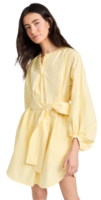 English Factory Billow Belted Mini Dress Butter