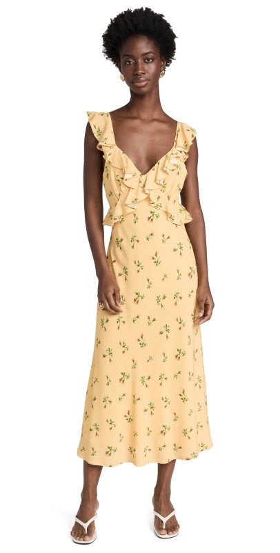 KITRI Rosemary Midi Dress Buttercup Rosebud